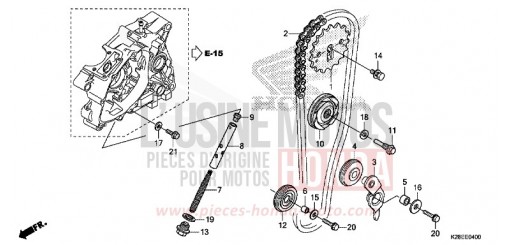 CHAINE A CAMES/TENDEUR CRF125FP de 2023